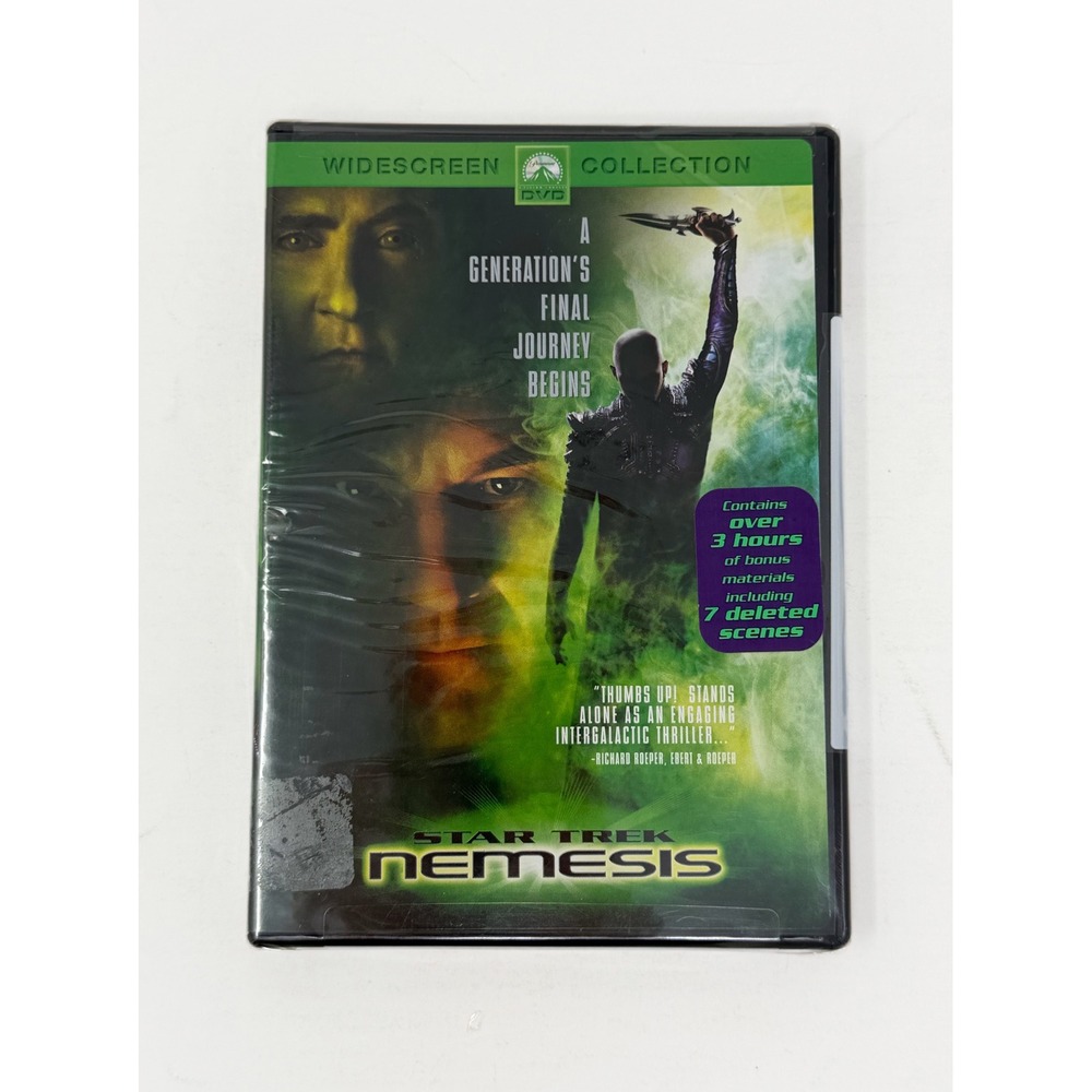 NEW Star Trek Nemesis Factory Sealed DVD Widescreen Patrick Stewart